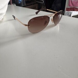 Ray-Ban Brown Aviator Sunglasses